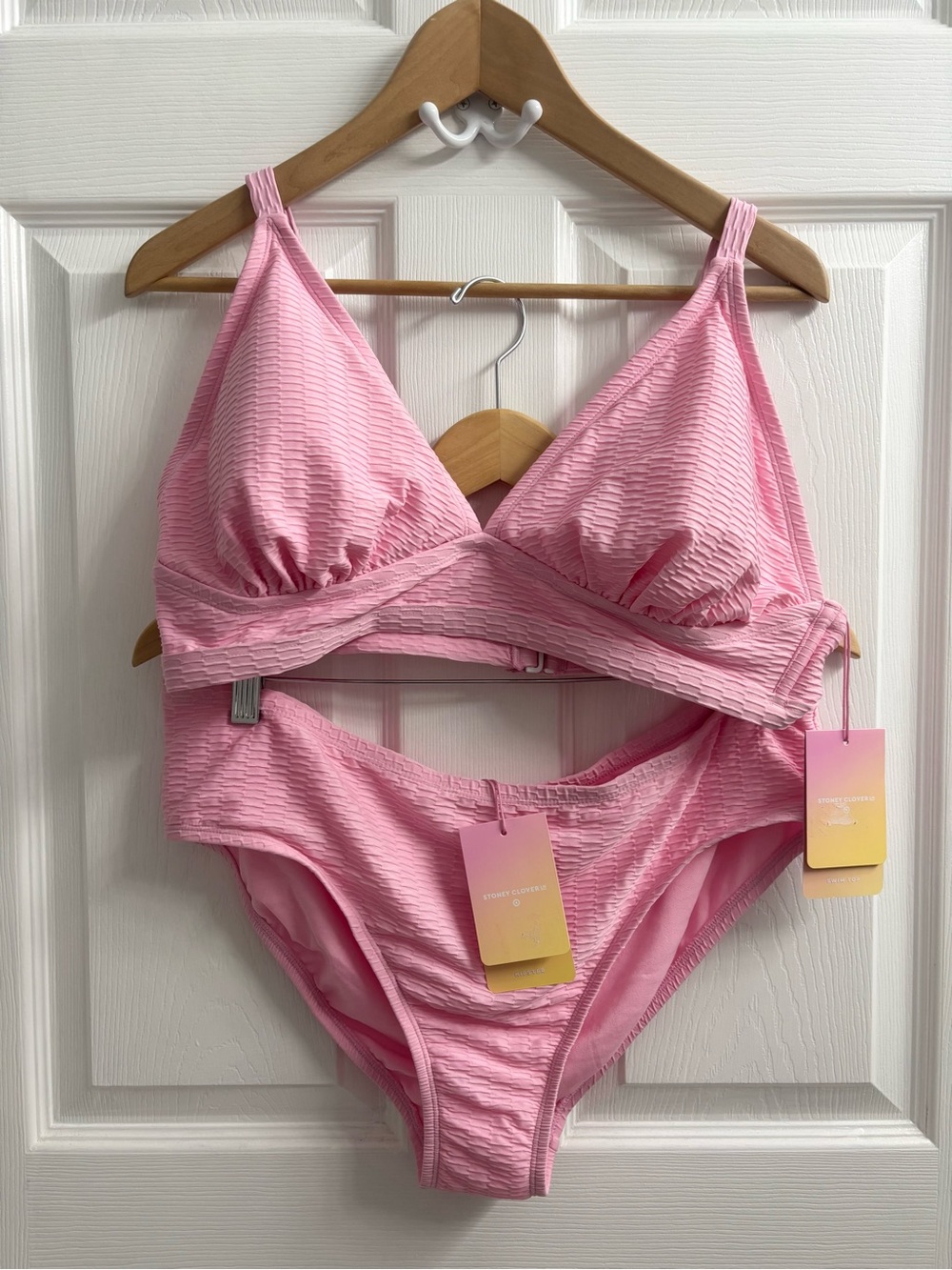 Stoney Clover x Target Swimsuit 2pc Set 1X Pink NWT
